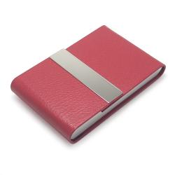 ZR310 Factory Wholesale New Stainless Steel Business Card Case Cigarette Case PU Business Card Holder