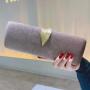 Luxury Designer Ladies Clutch Bag Autumn and Winter Suede Dinner Handbag Leaf Metal shape buckle Vintage mini Bag