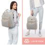 LOVEVOOK Fashion Oxford Travel Backpack Water Resistant multiple pockets College School Bookbag Women 15.6" 17" Laptop Backpacks