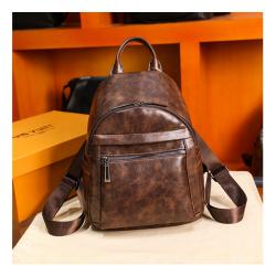 2023 New Women's Backpack Korean Soft Leather Versatile Fashion Retro Casual Large Capacity Travel Backpack