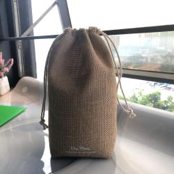 Small Drawstring Gift Hessian Bags Burlap Drawstring Packaging Bag