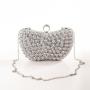 Custom wholesale women's purse night hand wrapped gold chain light floral rhinestone custom craft logo style pattern for ladies