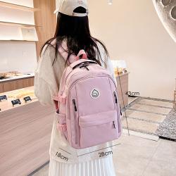 Gelory High Quality Simple School Teen Casual School Bag Large Capacity Multifonction Campus Student Backpack