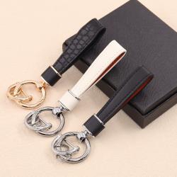 Wholesale Gifts PU Leather Braided Rope Keychain DIY Bag Pendant Key Chain Holder Key Car Trinket Keyring