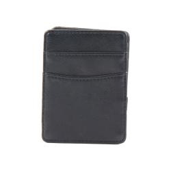 Factory wholesale crazy horse leather rfid magic money wallet with custom logo