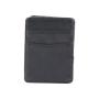 Factory wholesale crazy horse leather rfid magic money wallet with custom logo