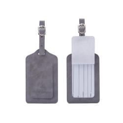 DC030 Personalized Pu Leather Luggage Tag Custom Travel Name ID Multi-color Suitcase Tag Checked Boarding Travel Baggage Tag