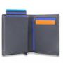 RFID Blocking Pop Up Card Holder Aluminum Card Case Slim Leather Wallet