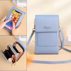 Touch screen Mobile Phone Bag for Small Mini Single Shoulder Crossbody Bag Zipper Wallet Fashion Mobile Phone Messenger Bag