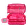 Waterproof double-layer cosmetic bag creative geometric diamond wash bag new nylon storage bag portable