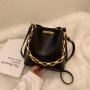 Large Capacity With Chain Sac A Main Femm Custom Leather Bag Crossbody Bucket Bag Trendy Handbags For Lady