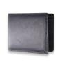 Rfid blocking vintage black men wallet high quality genuine leather wallet