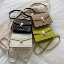 Fashion Lock Bags Women Handbags Ladies Pure Color Bags For Women Horizontal Square Womens Shoulder Bags