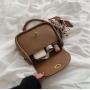 Versatile High-Sense Women's Summer Dress Cross-Body Shoulder Bag Custom Portable Button New Fashionable Square Small Sling bag
