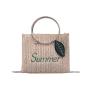 New Fashion Versatile Straw Woven Handbag Custom Pure Color Casual Cross-body Bag Pu Leather Single Shoulder Small Square Bag