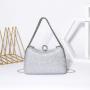 Crystal luxury diamond clutch bag lady wedding bridal evening purse hand bag rhinestone evening bag with chain