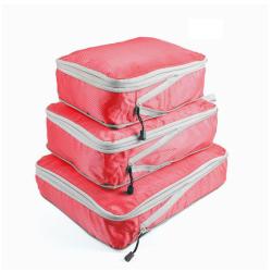 Multicolor Compression Packing Cubes Travel Expandable Packing Organizers 3 pcs Set