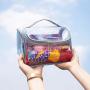 PVC transparent waterproof large capacity wash storage bag portable cosmetic bag