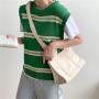 Women handbag fashion leisure ladies hand bags Creative design clashing colors shoulder crossbody bag women canvas tote bags
