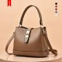New Arrival Simple Bolsos De Mujer Custom Leather Bag Crossbody Bucket Bags Trendy Handbags For Women