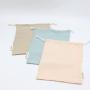 High Quality Colorful Gauze Cotton Fabric Drawstring Clothes Dust Pouch Bag Soft Cotton Shoe Packaging Shopping Bags