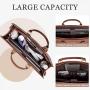 Custom Logo 15.6 inch Laptop Tote Work Bag Purse High Quality Handbag Luxury PU Leather Print Working bags for Women 2024