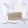 Solid color ladies elegant Crossbody bag Dinner Bag Hand  Chain Wedding Party Crystal Evening Clutch Bag