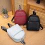 Lady leather back pack fashionable versatile woman backpack factory wholesale student schoolbag Large capacity shoulder bag