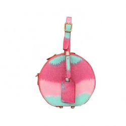 2020 Exclusive Stingray Skin Circle Bag Trendy Round Leather Handbag For women