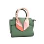 Ladies silk scarf decoration shoulder bag small square tote bag zipper portable handbag wing bag