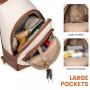 LOVEVOOK Custom Fashion Design Leather Sling Bag waterproof Shoulder Crossbody Bag with Embroidered Strap Chest Bag for Women
