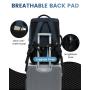 LOVEVOOK Expandable Backpack with Shoe Bag Waterproof large capacity Bag carryon luggage Airline Approved Men Travel Duffle Bags