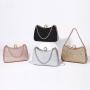 Crystal luxury diamond clutch bag lady wedding bridal evening purse hand bag rhinestone evening bag with chain