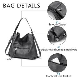 REALER New style PU Leather women's Shoulder Bag Large Capacity Crossbody Bags with Tassel Customize women ladies Hobo Handbags
