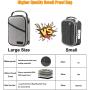 Gray Custom Odor Resistant Smell Proof Pouch Box Activated Carbon Lined Bag