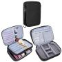 Double Layer Travel Cosmetic Bag Case Makeup Train Organizer Bag with Handle Strap for Makeup Brushes