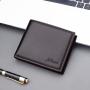 OEW014 Mens Short Wallet PU Leather Fashion ID Cards Holder Clutch Coin Purse Vintage Business Slim Man's Wallet