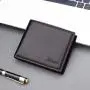 OEW014 Mens Short Wallet PU Leather Fashion ID Cards Holder Clutch Coin Purse Vintage Business Slim Man's Wallet