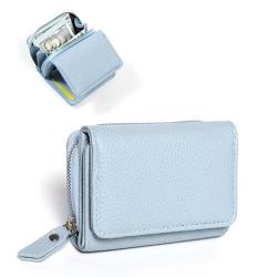 ZWY262 Ladies New PU Waterproof Short Wallet Lightweight Compact Practical Card Case Wholesale Daily Solid Color Coin Purse