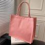 High School Class Single Shoulder Tote Bag Women'S New Fashion All-In-One Large Capacity Portable Canvas Bag