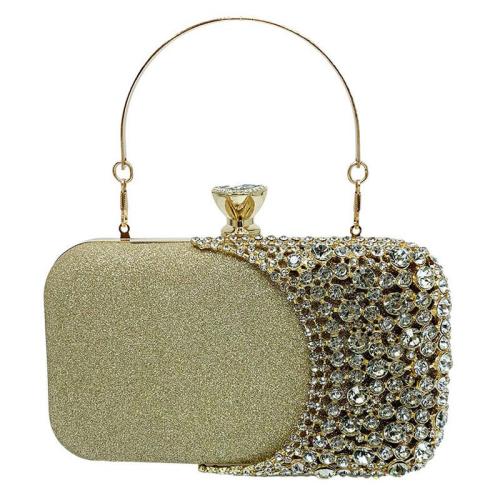 HR612 Women's Dinner Bag Luxury Diamond Fashion Wedding Square Chain Shoulder Party Rhinestone Handbag Shiny Evening Clutch Bag