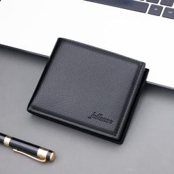 OEW014 Mens Short Wallet PU Leather Fashion ID Cards Holder Clutch Coin Purse Vintage Business Slim Man's Wallet