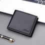 OEW014 Mens Short Wallet PU Leather Fashion ID Cards Holder Clutch Coin Purse Vintage Business Slim Man's Wallet