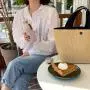 New Trendy Bolsos De Mujer Bucket Hand Bag Ladies Summer Beach Bag Straw Handbag For Women