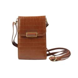 Hot sale crossbody phone bag leather cell phone wallet purse for ladies
