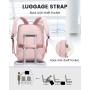 LOVEVOOK Casual Fashion Waterproof Smart Work College School Bags with USB Charging Port 15.6 17 inch Laptop Backpacks for Women