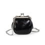 Wholesale Mini Metal Clip Handbag Luxury High Quality Chain Shoulder Bag PU Leather Cute Lipstick Bag