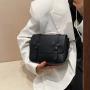 Solid Color Small Bag Women's Summer 2022 New Fashion Simple Messenger Bag Retro Postman Bag