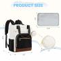LOVEVOOK Custom Waterproof Daily Baby Diaper Bag with Changing Pad & Pacifier Case Fashion High Quality Mommy Bag Backpack