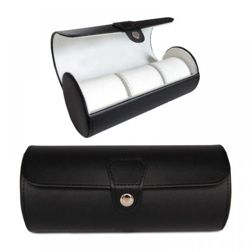 Genuine Leather Watch Storage Case Travel 3 Watch Case Leather Watch Roll For Men